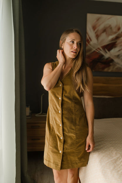 Tailored Corduroy Dress