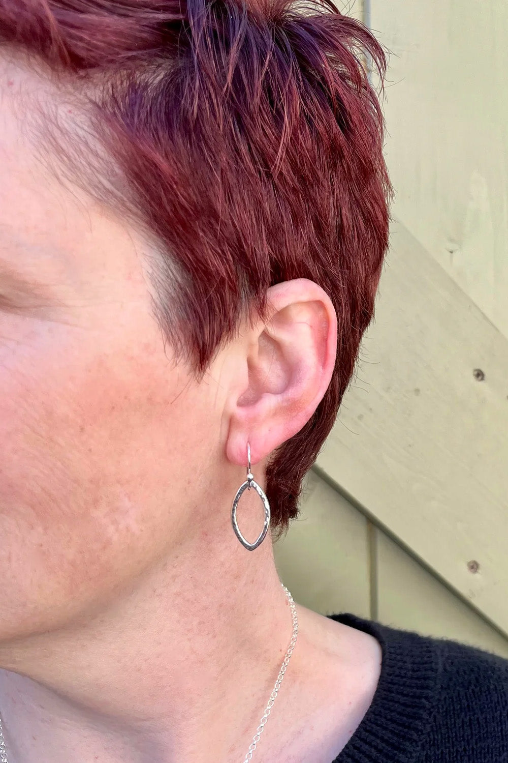Leaf Earrings - Sterling Silver