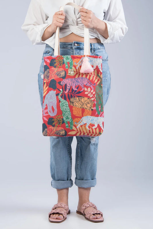 Tigress Tote Bag w/ Tassel
