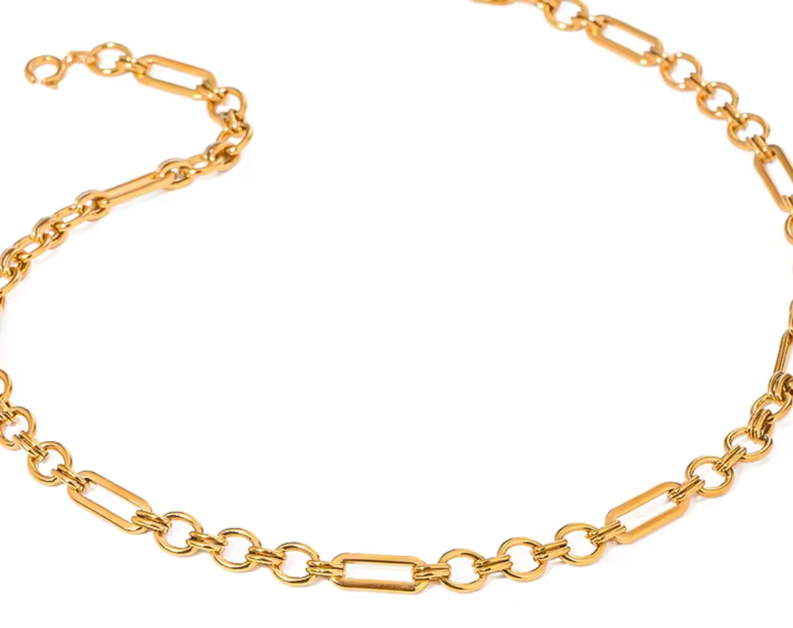 The Mix 18K Gold Steel Waterproof Necklace
