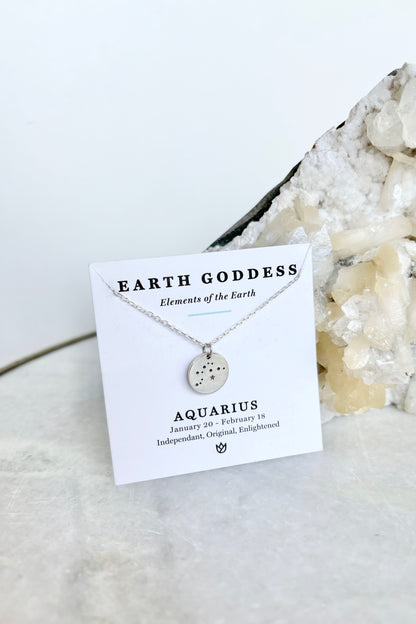 Sterling Silver Astria Zodiac Necklace