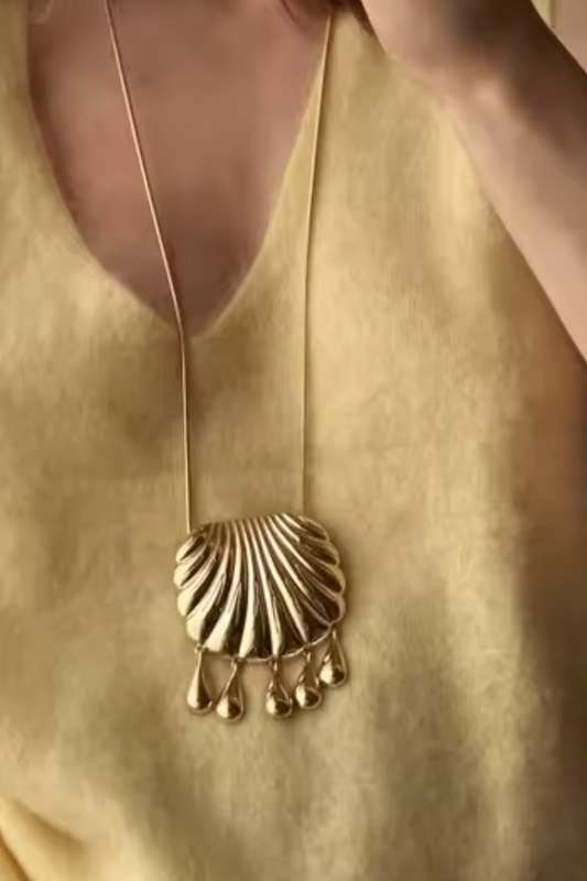 Shell Statement Fringe Pendant | Waterproof