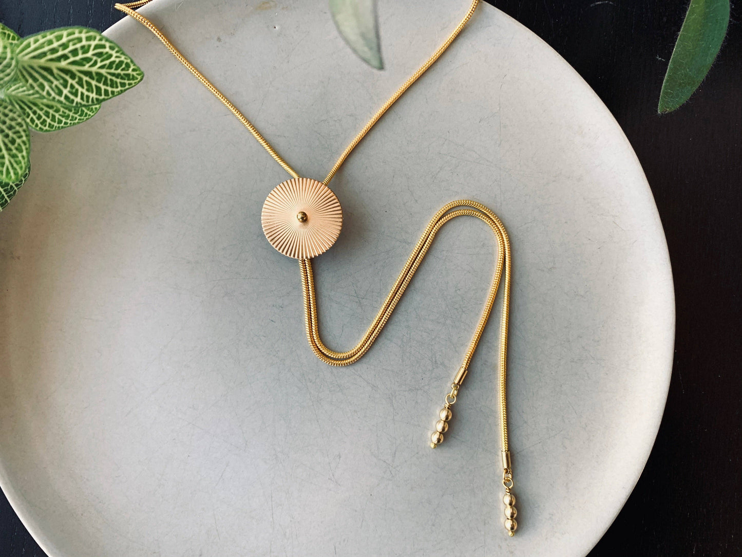 TROLLOP Gold Bolo Tie - Mini