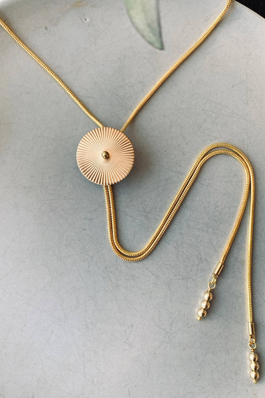 TROLLOP Gold Bolo Tie - Mini