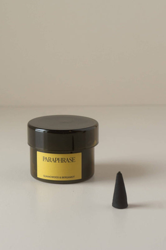 GUAIACWOOD & BERGAMOT INCENSE CONES