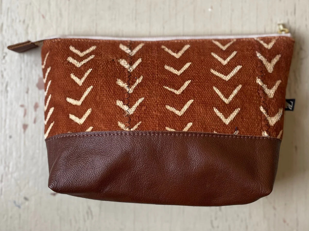 La Trousse - Leather and Fabric Pouch