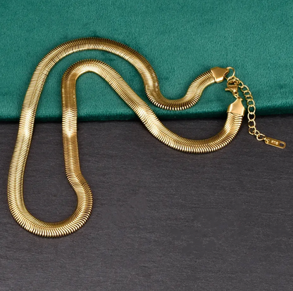 Snake Wheat Stainless Steel Waterproof Necklace