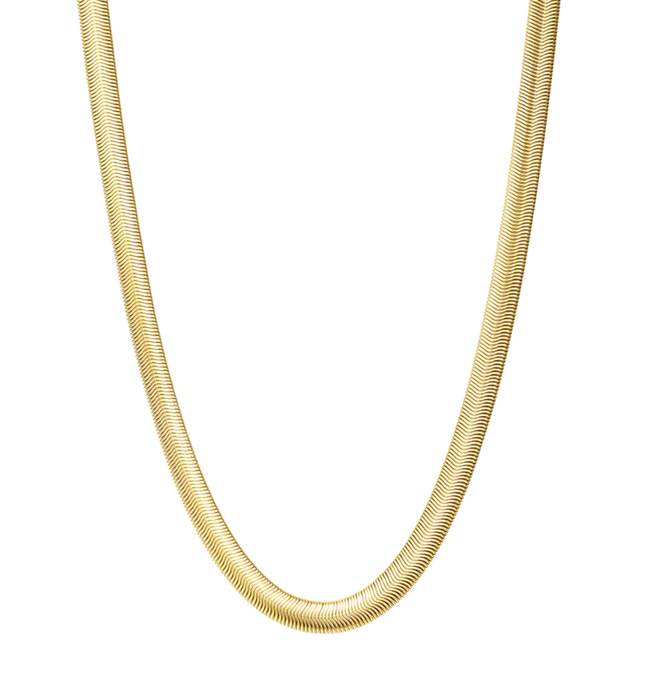 Snake Wheat Stainless Steel Waterproof Necklace