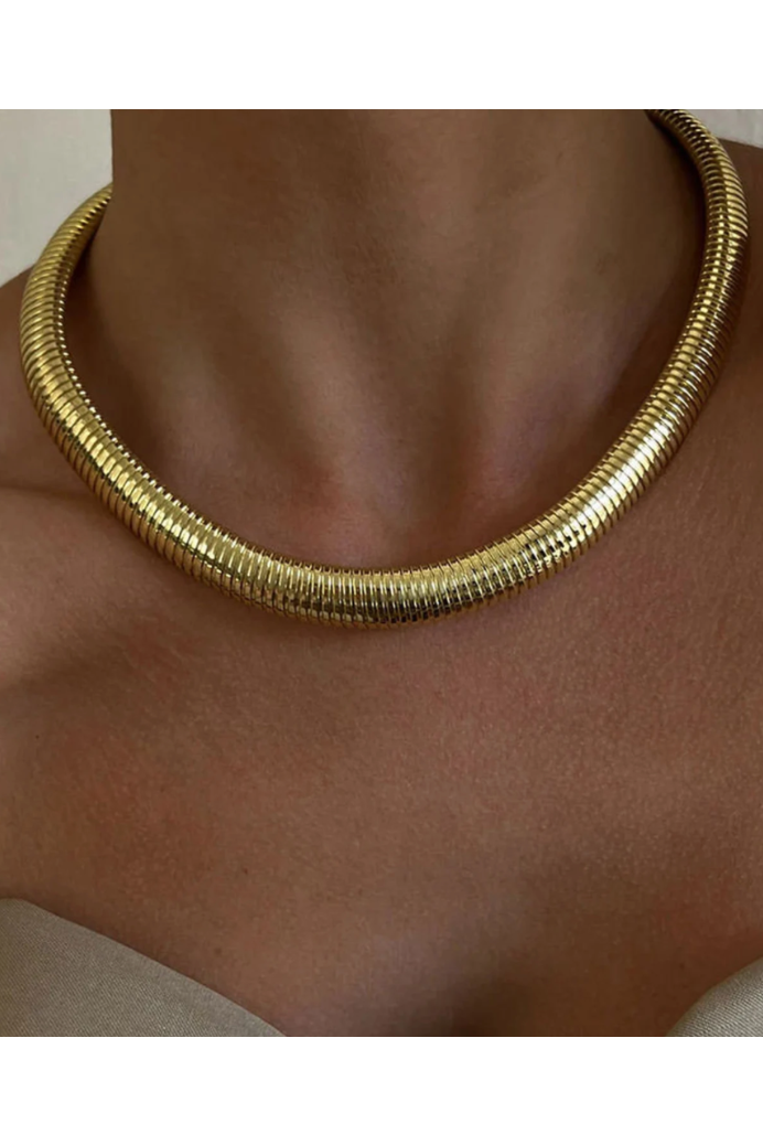 Tobogas Cobra Omega Collar Necklace | PVD Waterproof