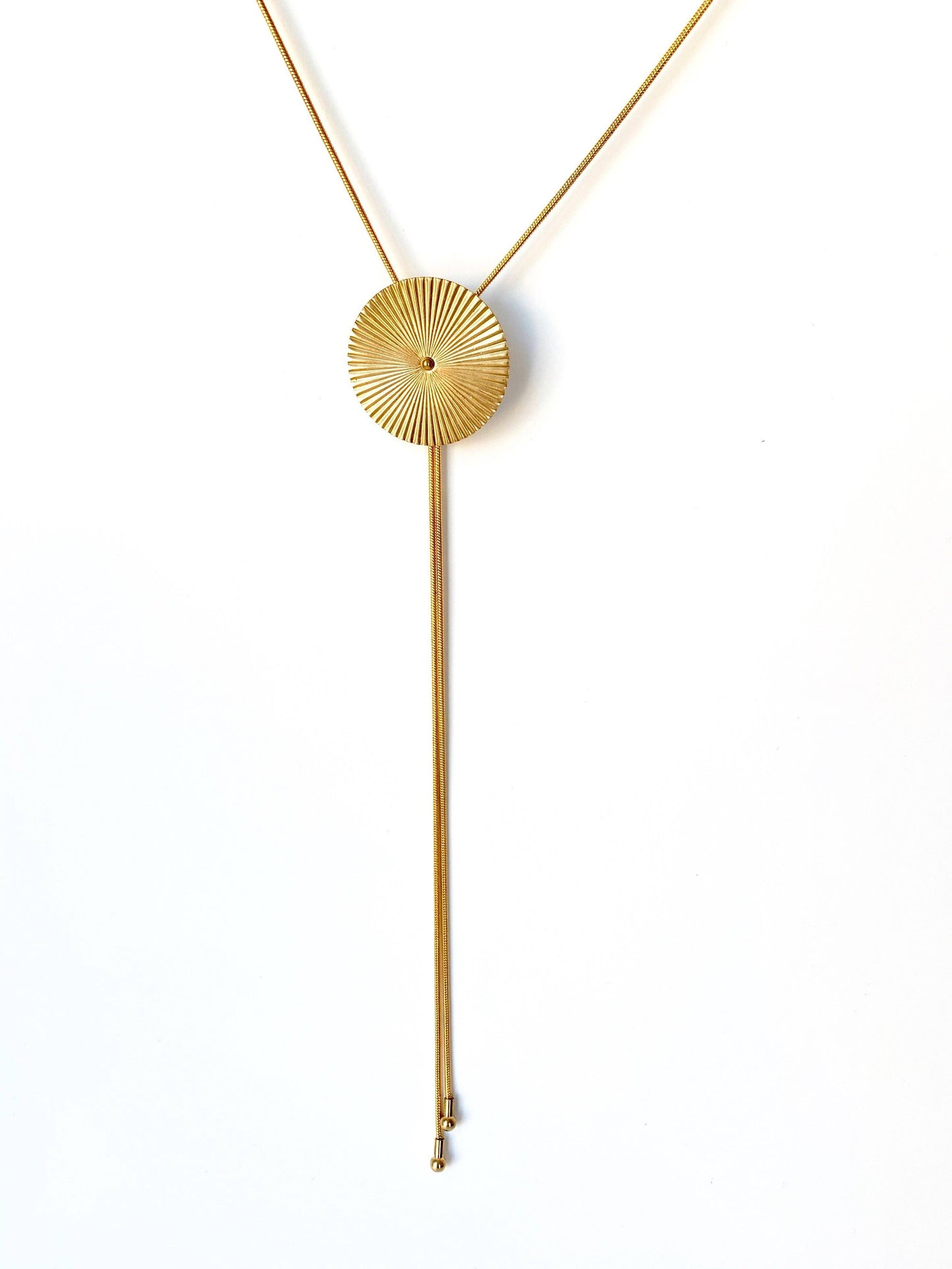 TROLLOP Black & Gold Bolo Tie