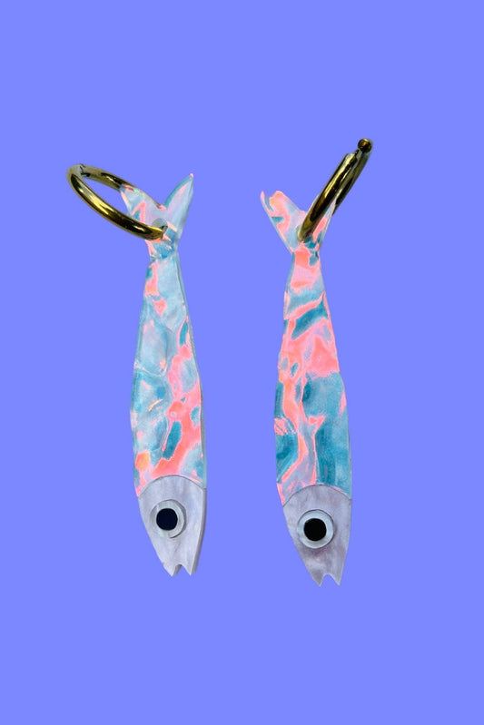 Sardine Earrings- Iridescent