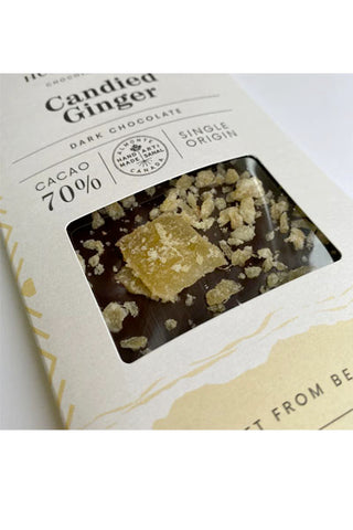 Candied Ginger 70% Chocolate Bar