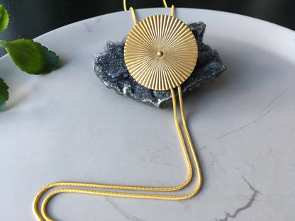 TROLLOP Gold Bolo Tie