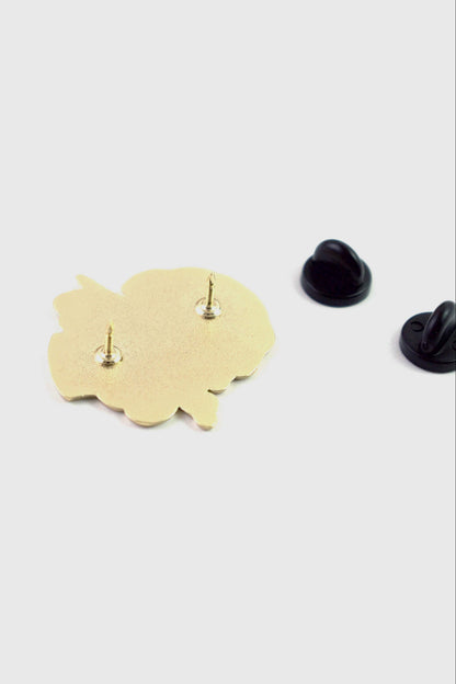A back view of the Cloud Head pin from Badaboöm Studio is shown against a white background. 