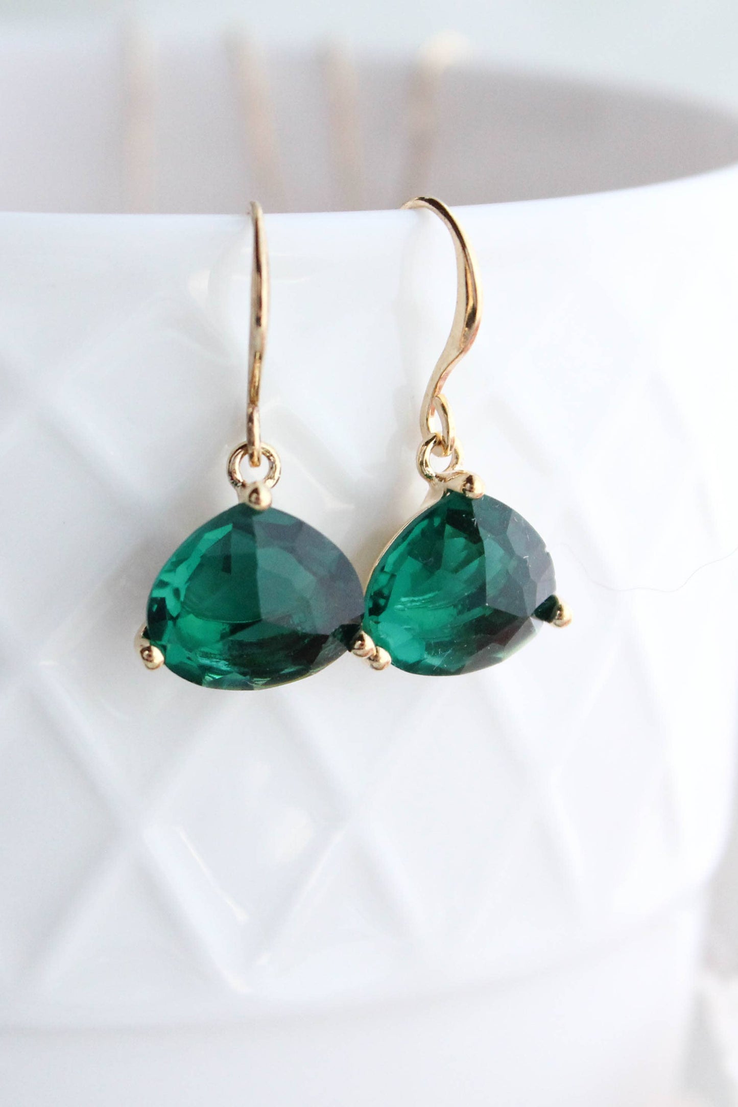 Triangle Teardrop Earrings (2 colors)