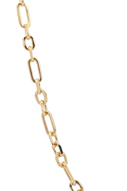 Mixed Link Paperclip Stainless Steel Necklace