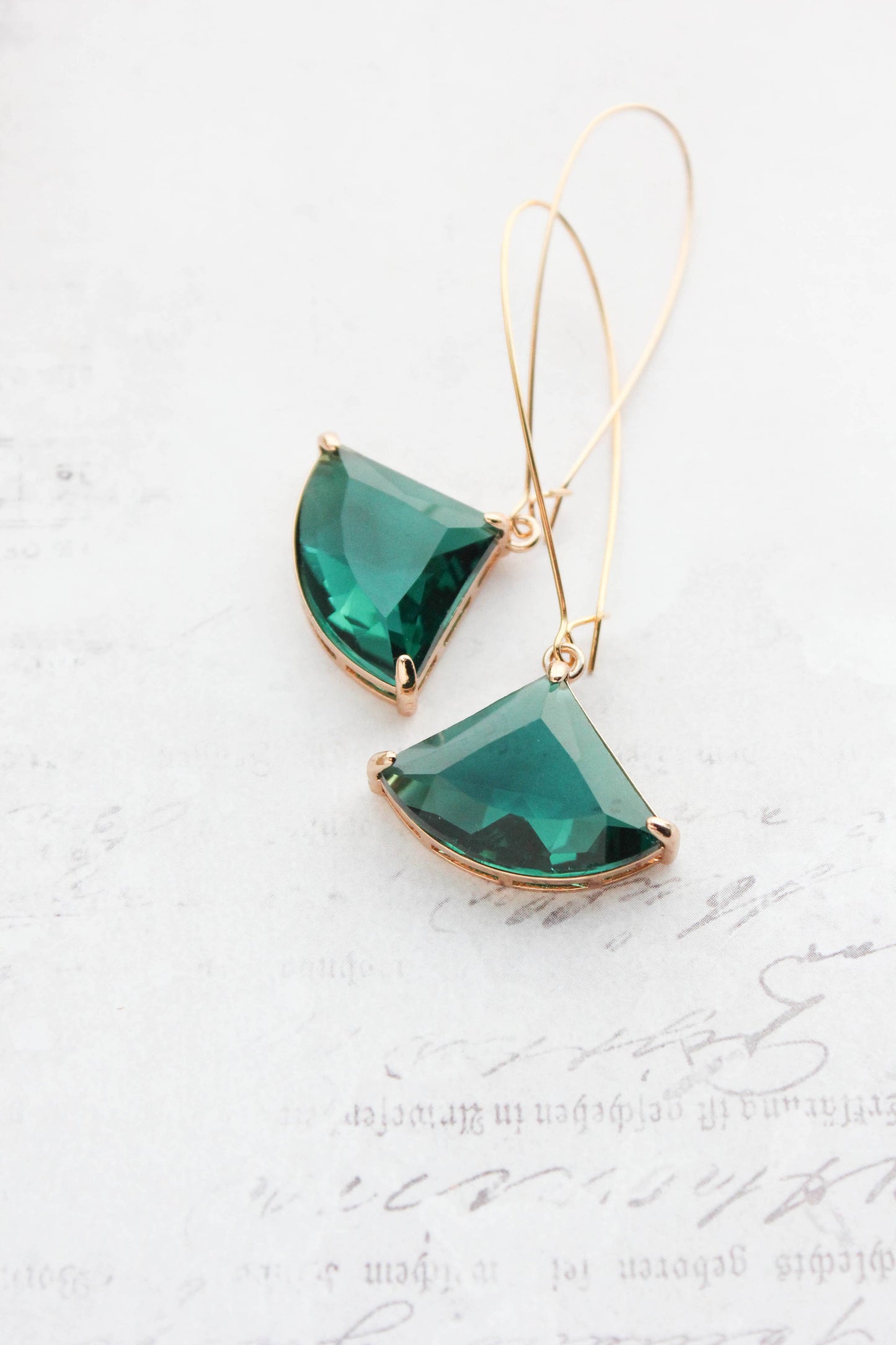 Large Clear Glass Art Deco Earrings | 5 options