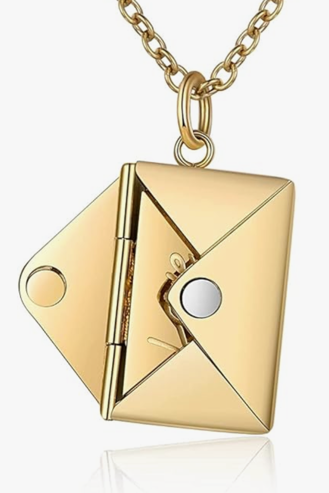 Love Letter 14K Gold Steel Necklace