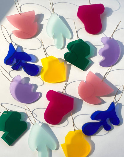 ARTIST Hoop Earrings | Fuchsia