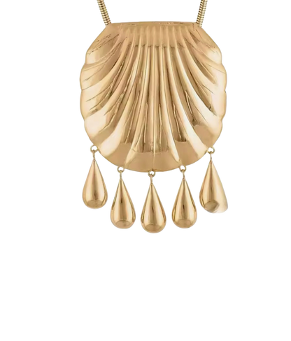 Shell Statement Fringe Pendant-Waterproof