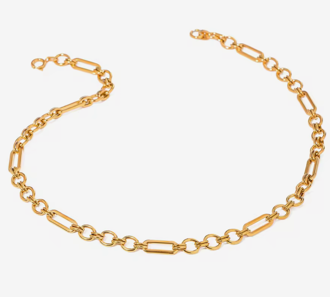 The Mix 18K Gold Steel Waterproof Necklace
