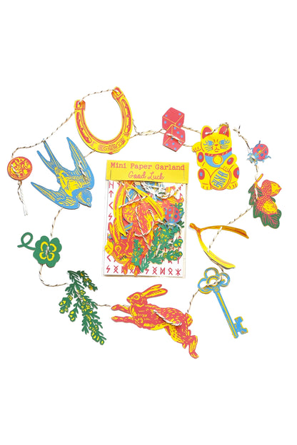 Good Luck Mini Paper Garland 