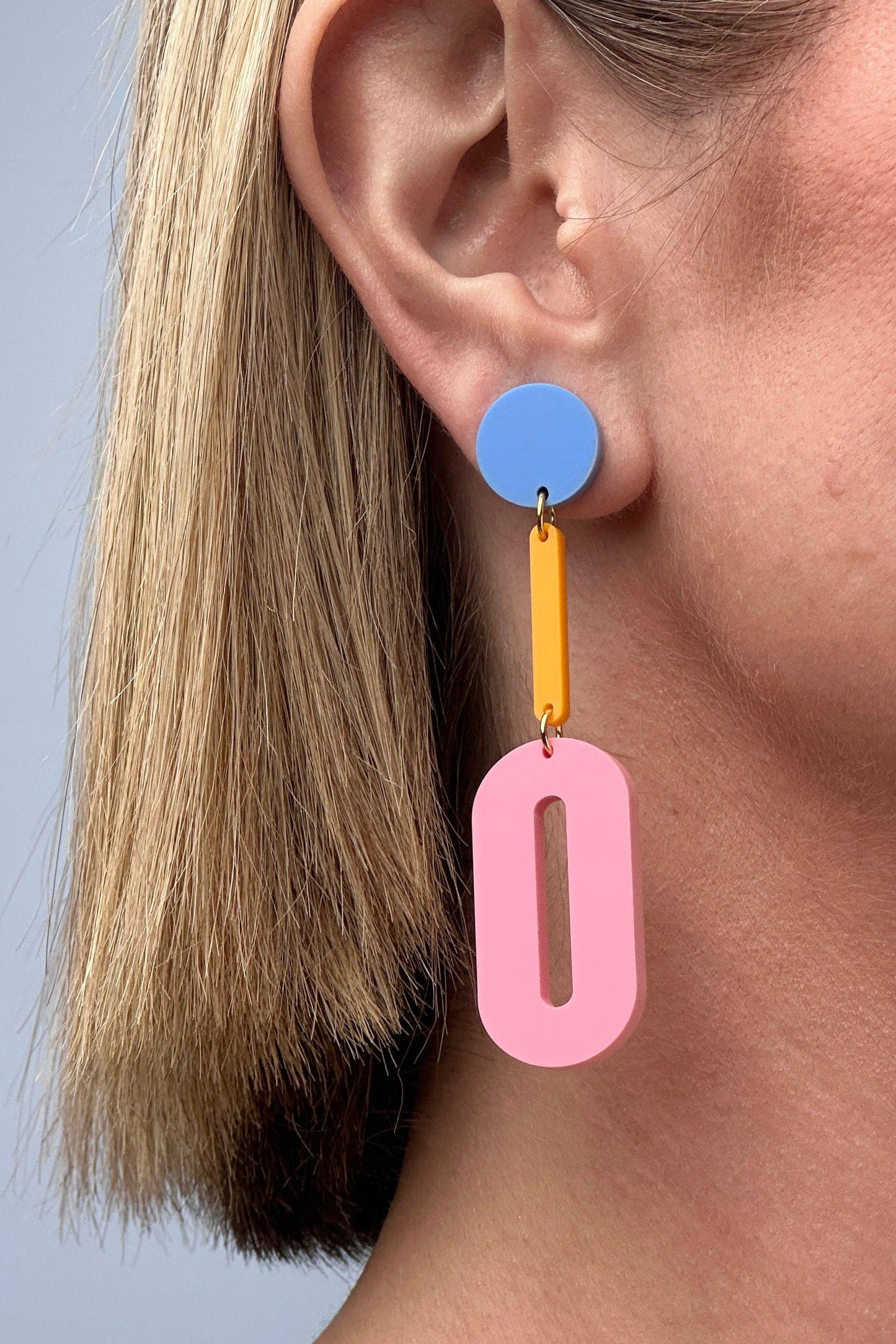 Oval Drop Earrings