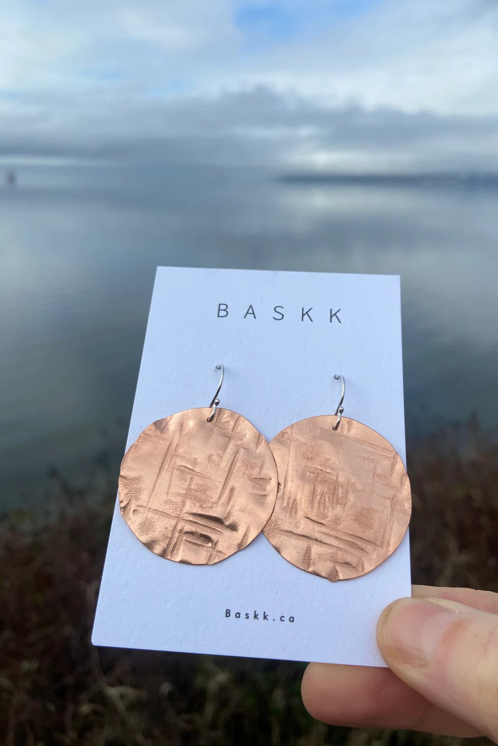 Cross Hatch Circle Dangles