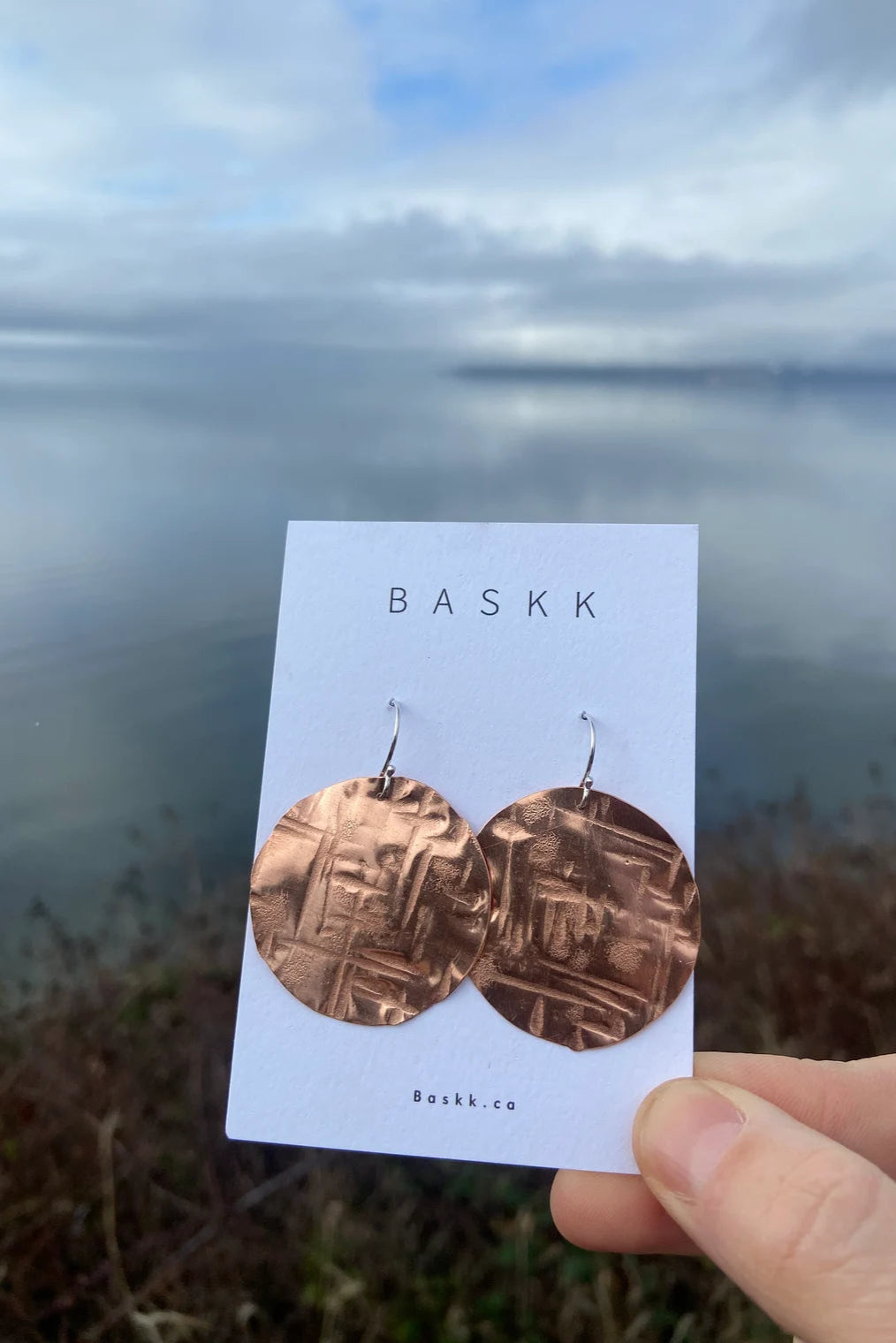 Cross Hatch Circle Dangles