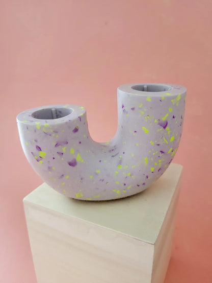 Neon U-shaped Candle Holder