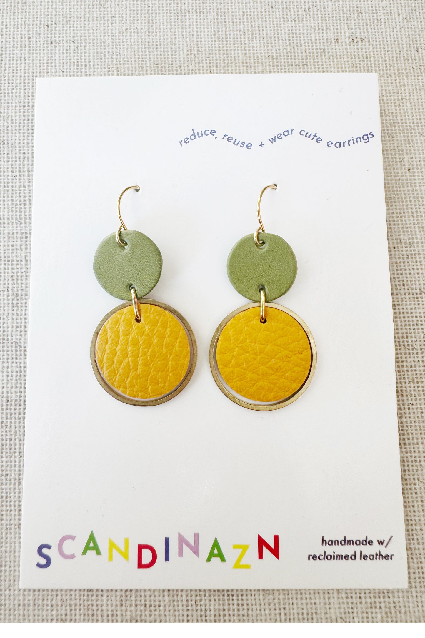 Two-Tone Orbit Earrings