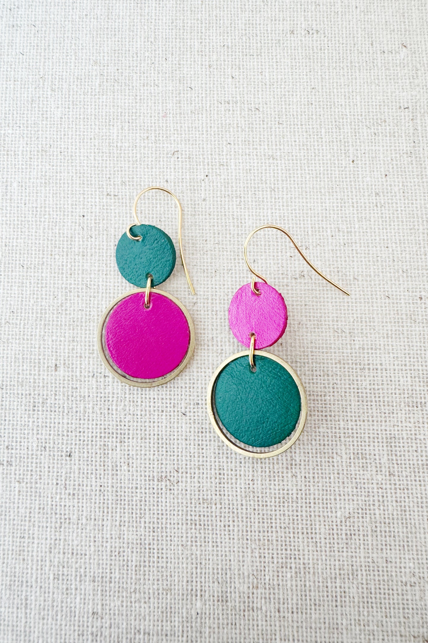 Two-Tone Orbit Earrings
