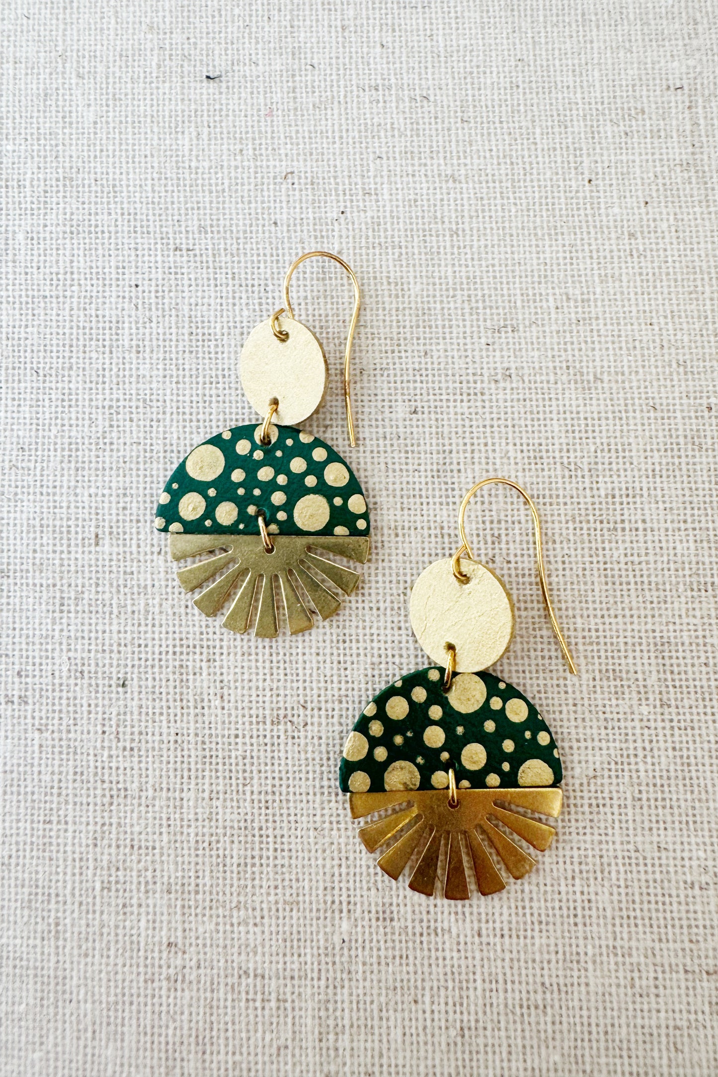 Radial Baby Burst Dangle Earrings