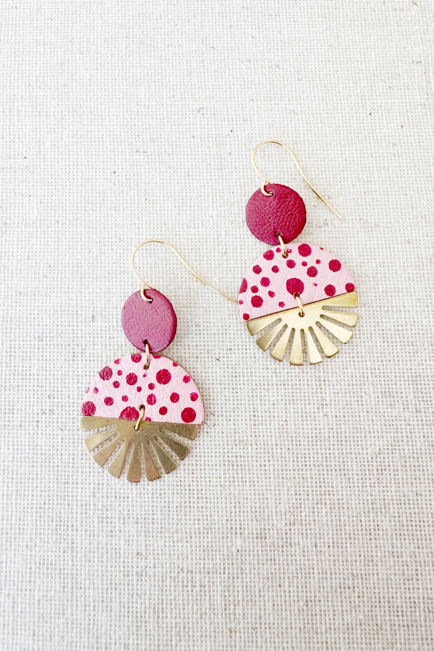 Radial Baby Burst Dangle Earrings
