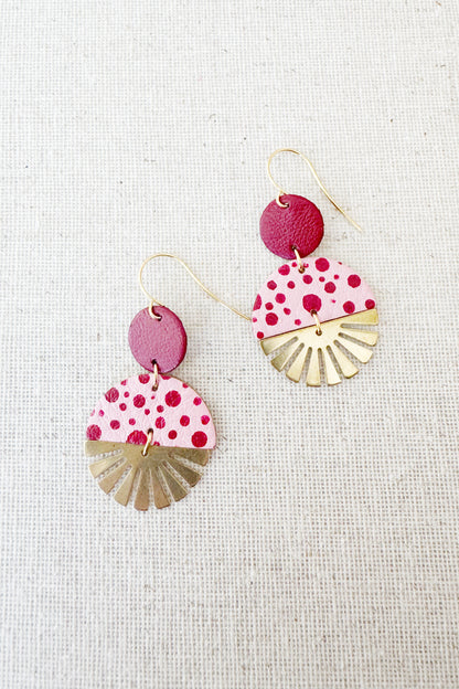 Radial Baby Burst Dangle Earrings