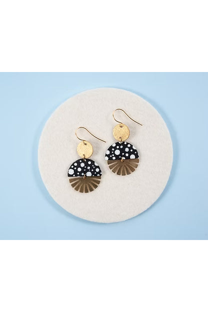 Radial Baby Burst Dangle Earrings