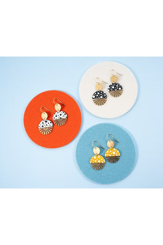 Radial Baby Burst Dangle Earrings