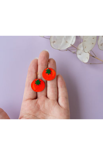 Tomato Earrings