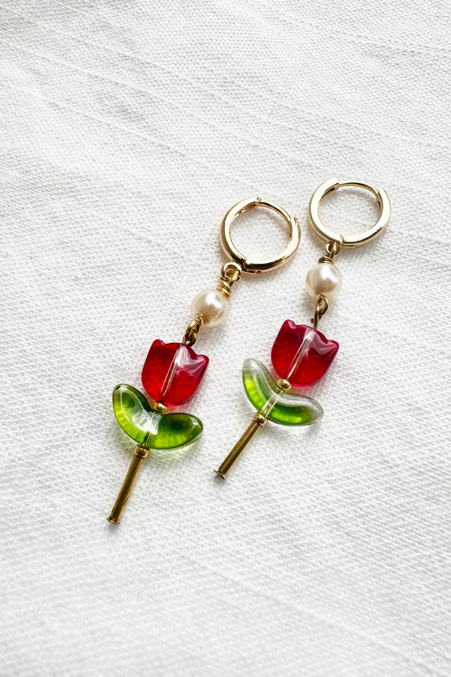Tulip Hoop Earrings