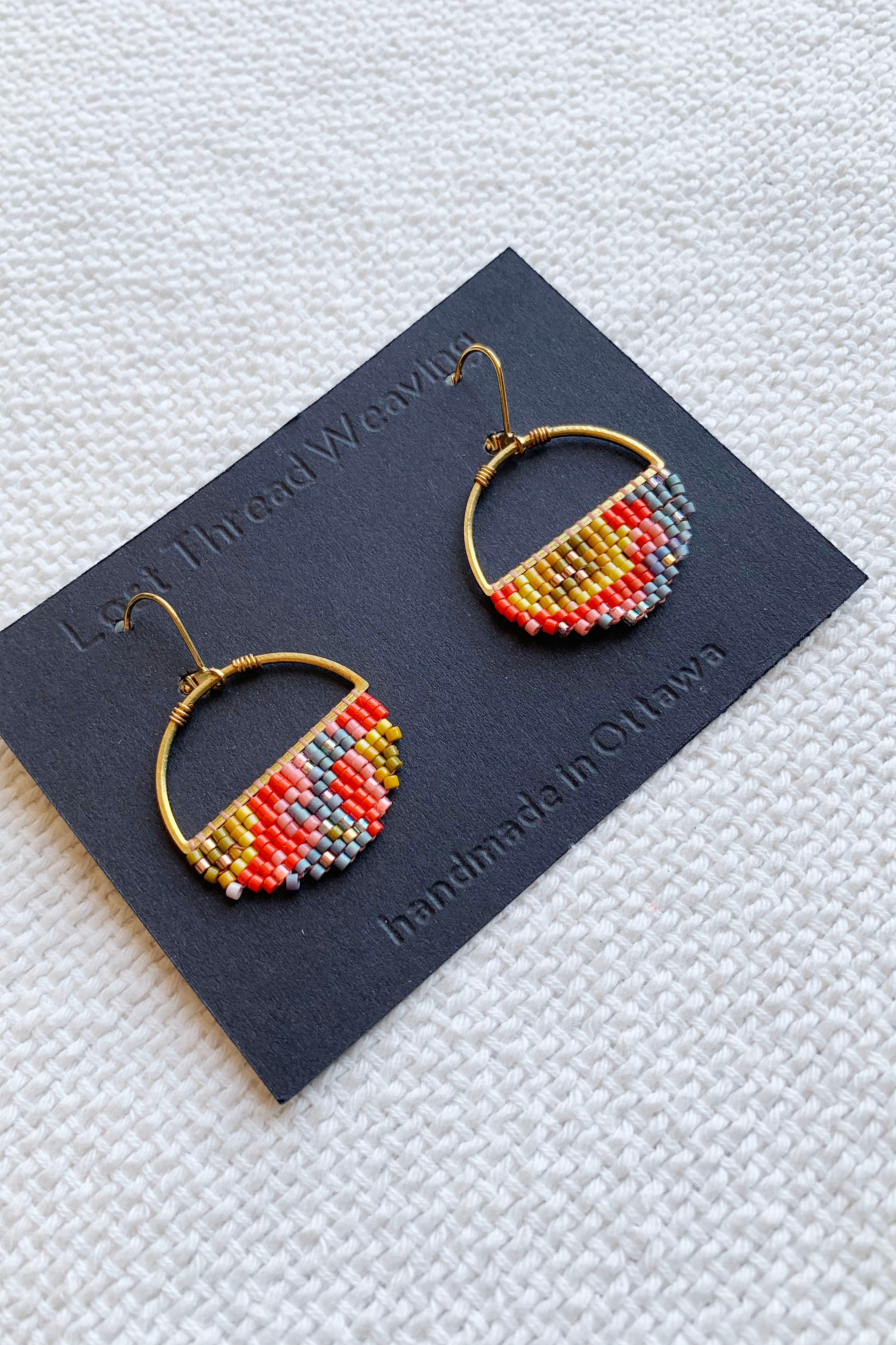 Sally XL - Abstract round earrings