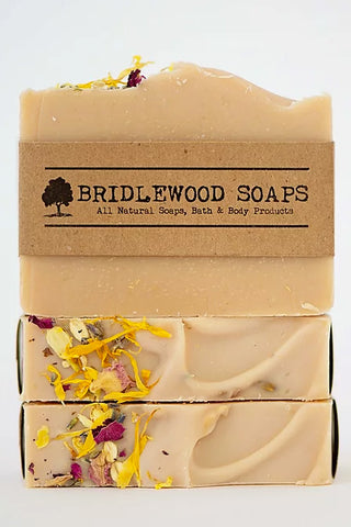 BRIDLEWOOD SOAPS Flower Power Soap Bar (stacked)
