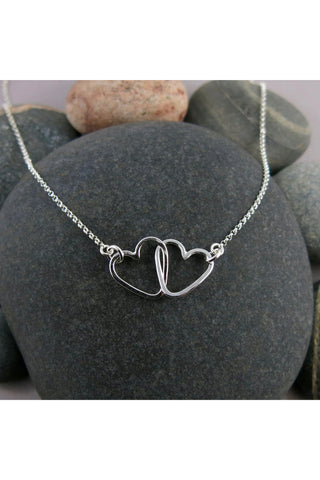 Endless Love Knot Necklace • Sterling Silver with Rolo Chain