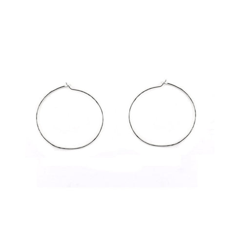 Small Hoops by Katye Landry, Sterling Silver, made in Ottawa
