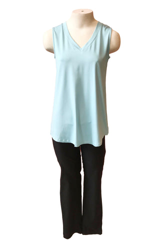 Idalia Camisole by Pure Essence, Sea Angel, V-neck, wide strap, loose fit, eco-fabric, bamboo rayon, sizes XS to XXL, made in Canada