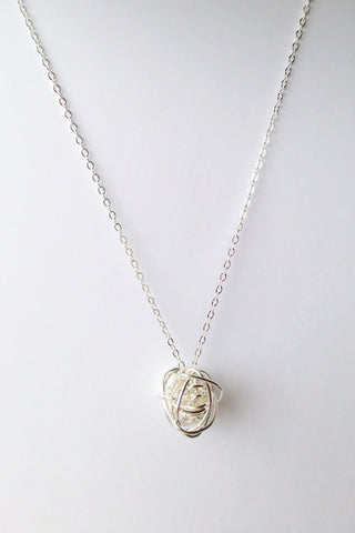 Knot Necklace by Katye Landry, Sterling Silver, made in Ottawa