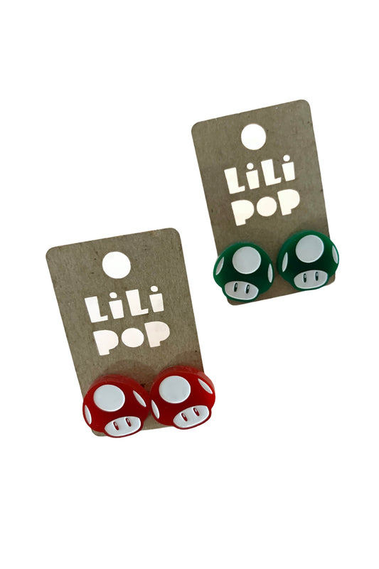 Lili0369 Mario Mushroom Creations Lilipop Studs