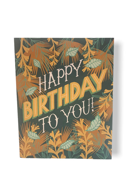 Botanical Birthday Card