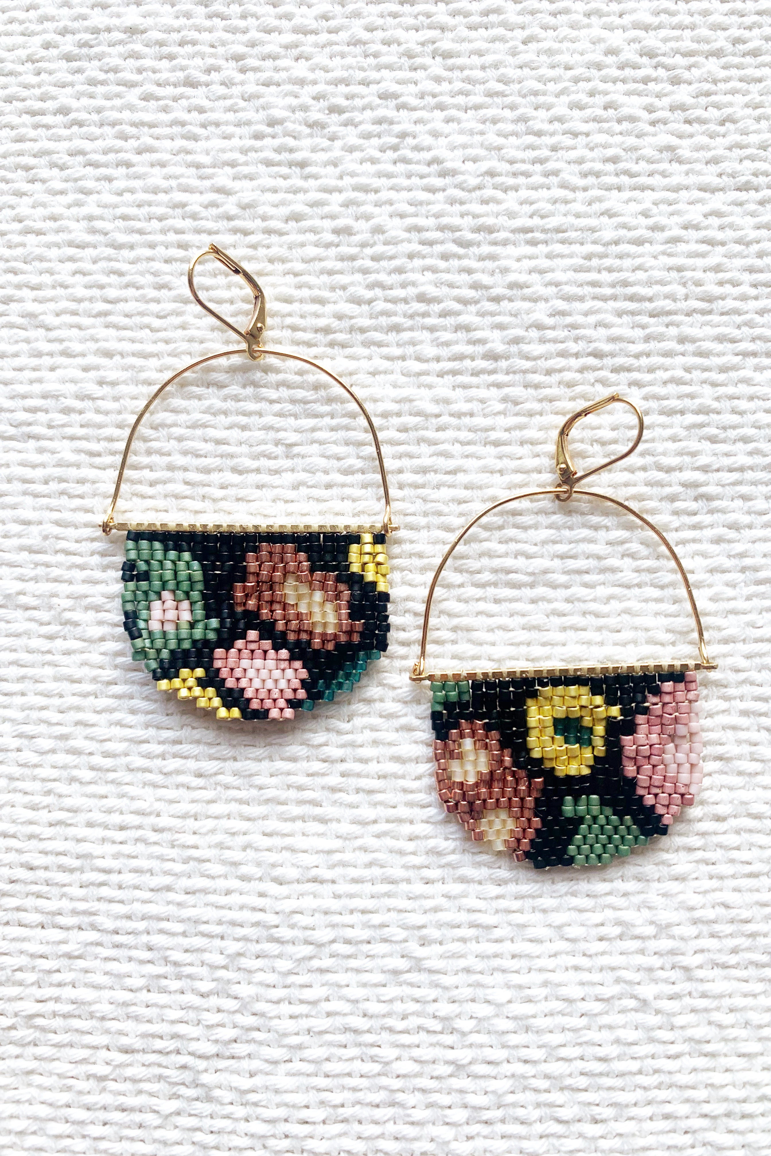 Miriam Beaded Earrings - several colour options