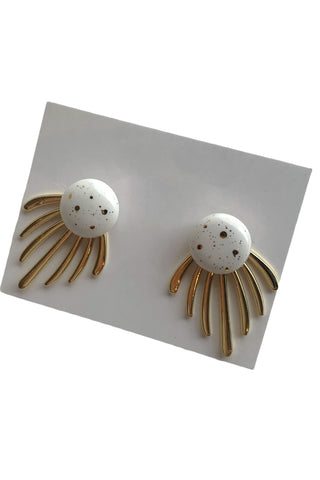Muscari Flower Ceramic Earrings