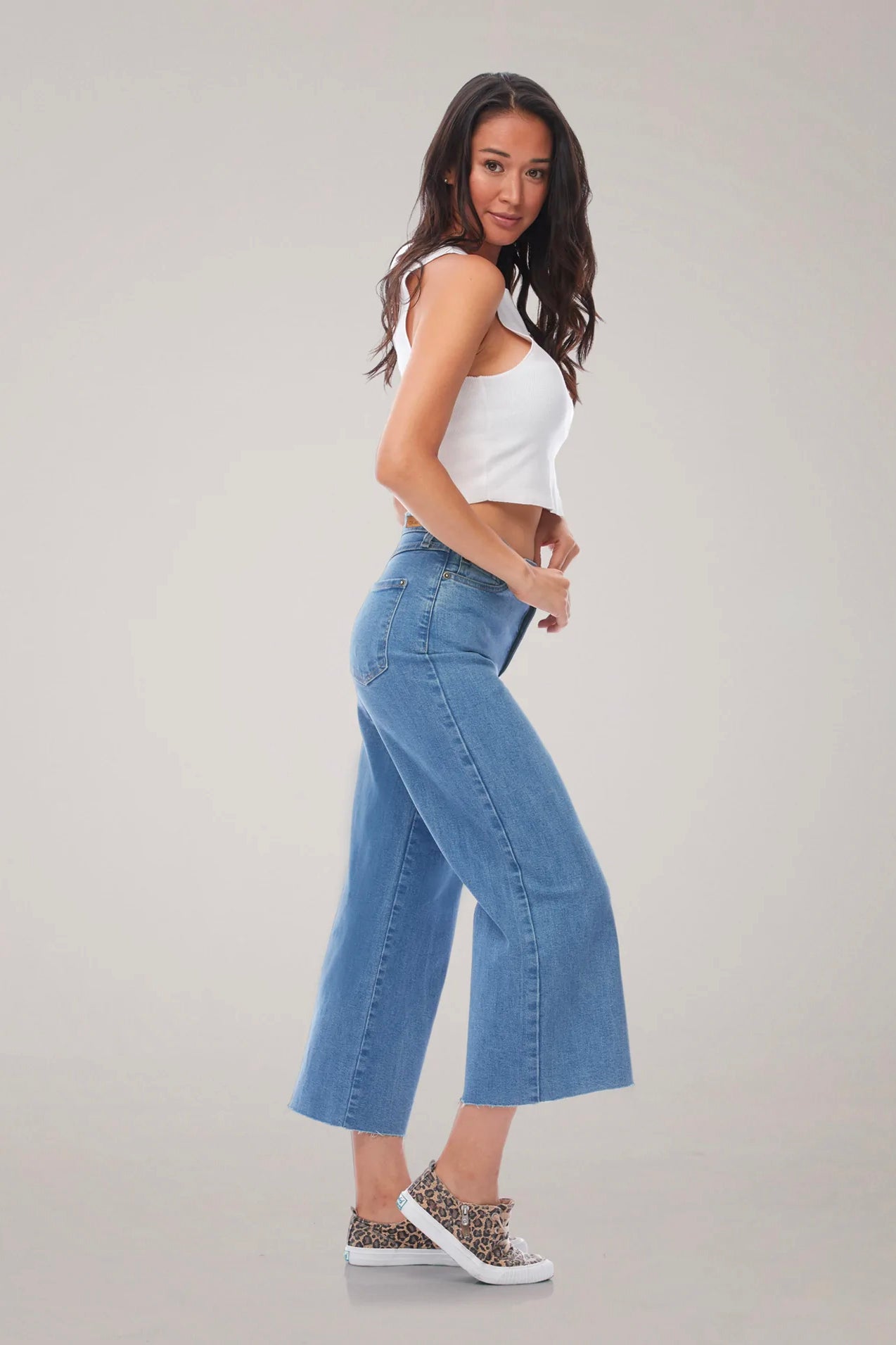 LILY High Rise cropped Wide Leg  25" Inseam
